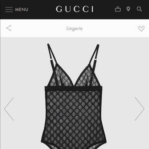 Gucci GG tulle bodysuit